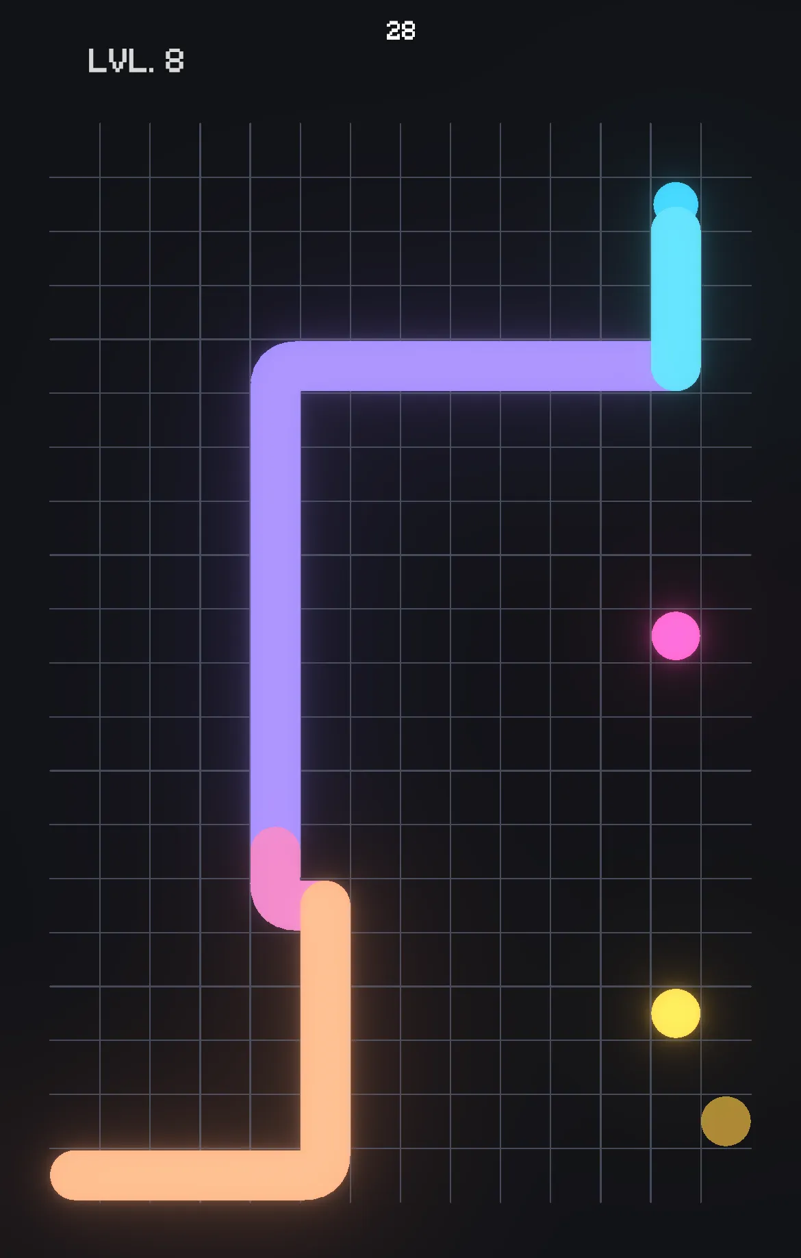 Level 8 walkthrough board