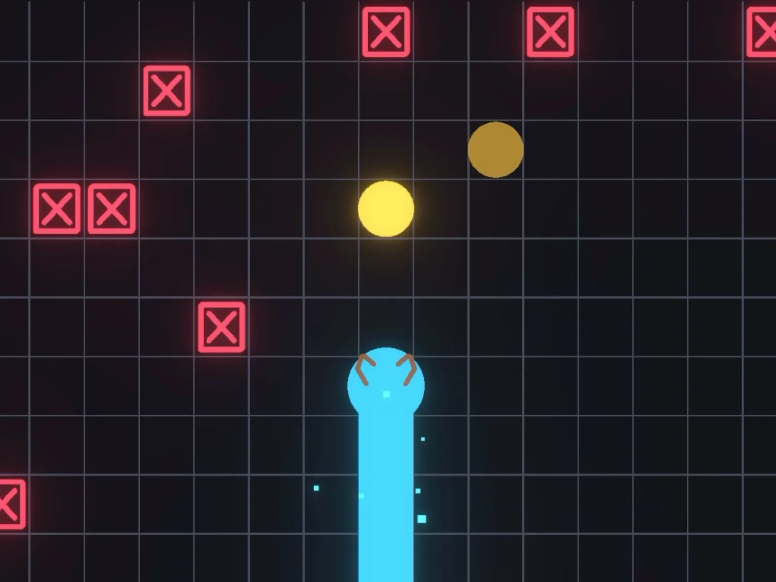 A crowded board with aging paths and obstacles